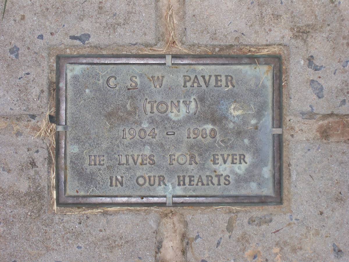 PAVER C.S.W. 1904-1980