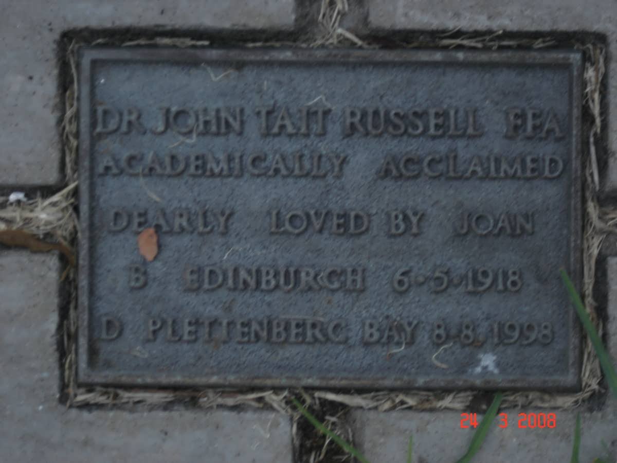 RUSSELL John Tait 1918-1998