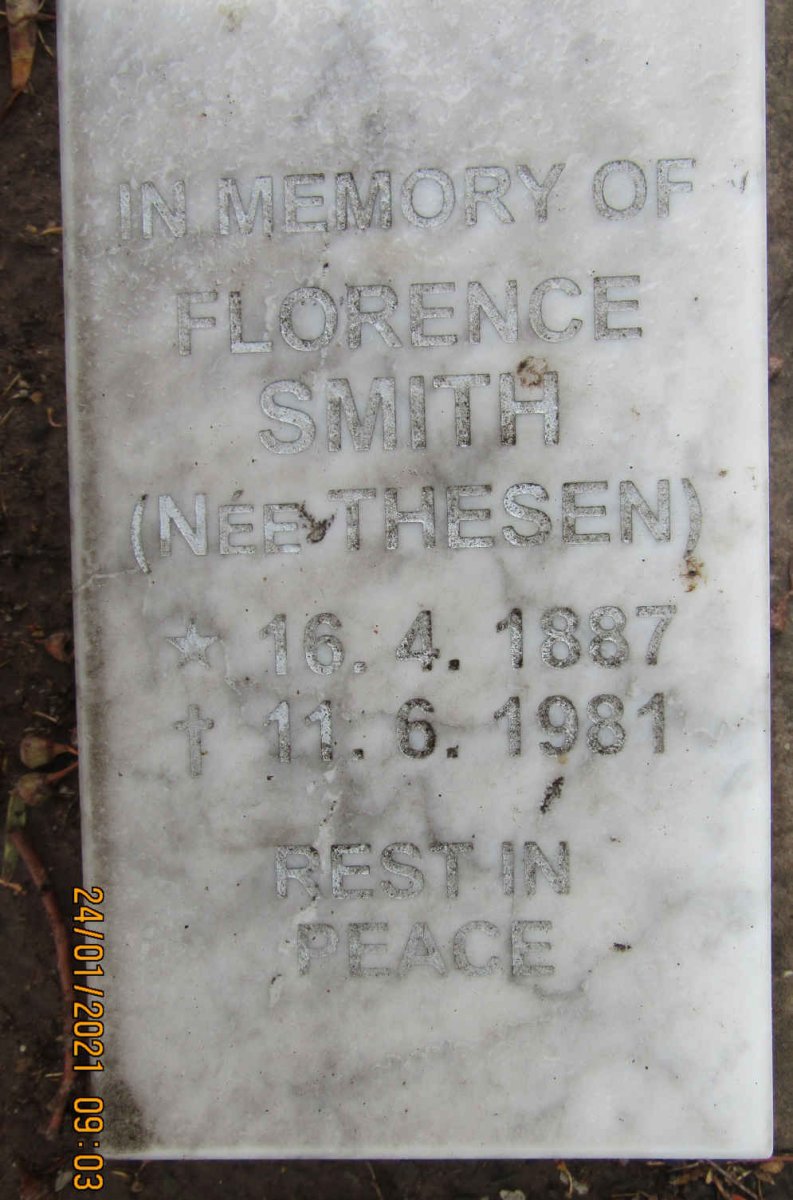 SMITH Florence nee THESEN 1887-1981