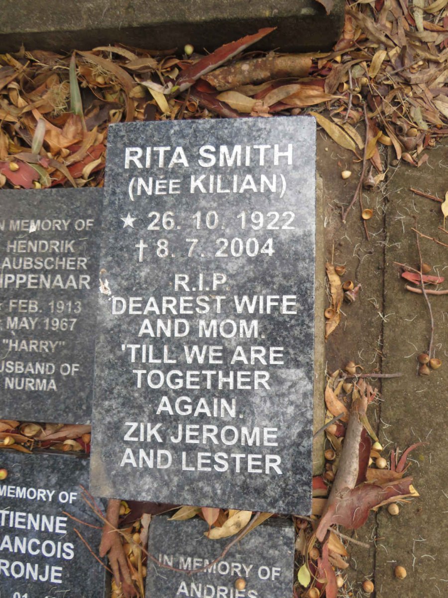 SMITH Rita nee KILIAN 1922-2004