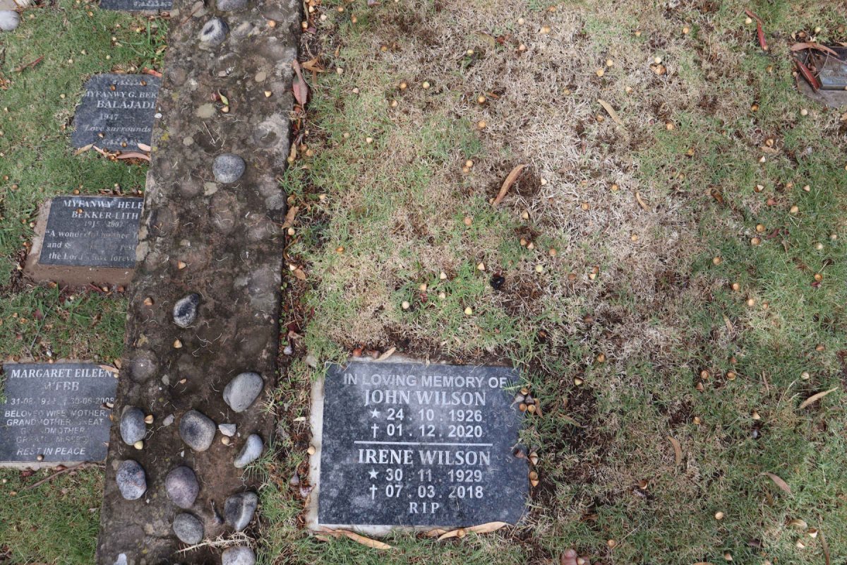 WILSON John 1926-2020 & Irene 1929-2018