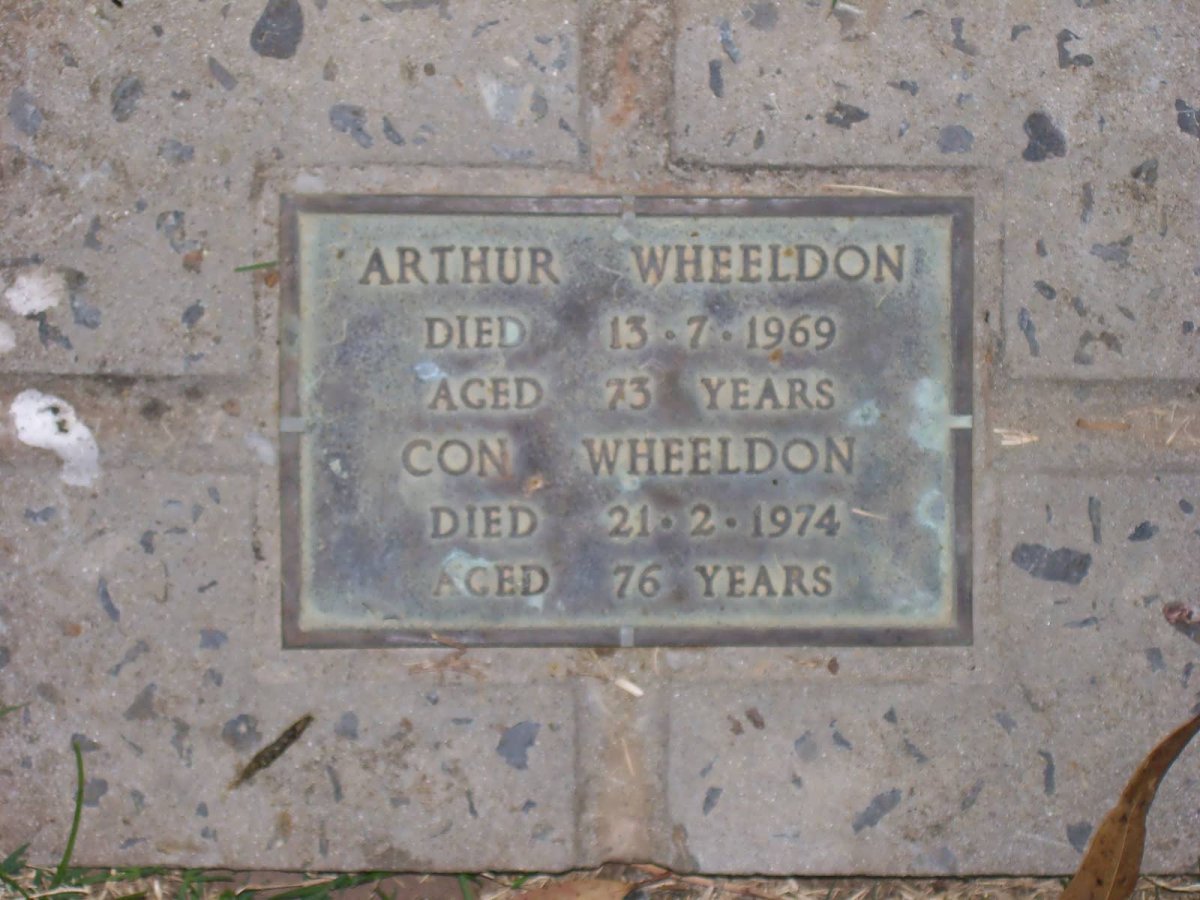 WHEELDON Arthur -1969 :: WHEELDON Con -1974