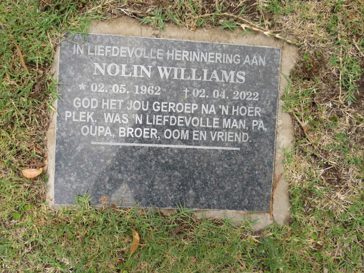 WILLIAMS Nolin 1962-2022