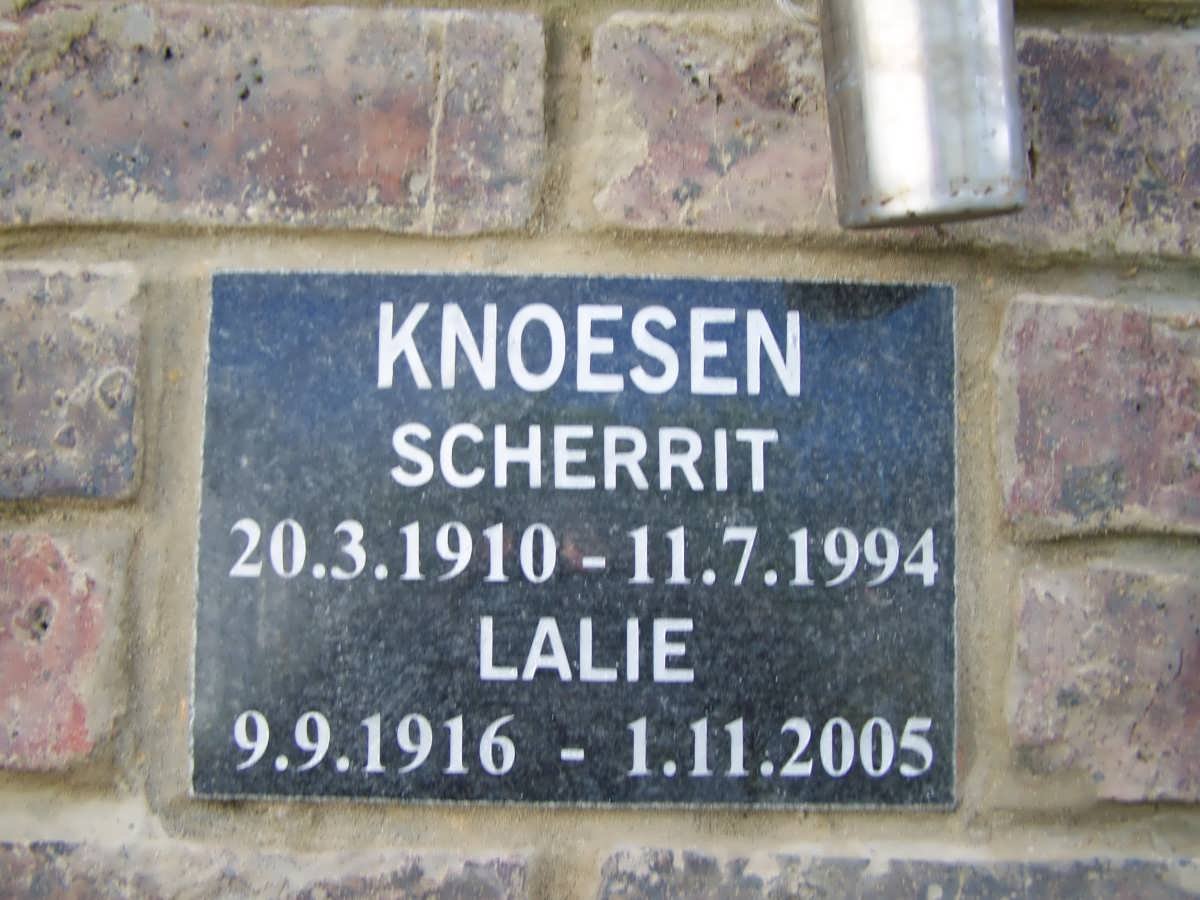 KNOESEN Scherrit 1910-1994 &amp; Lalie 1916-2005
