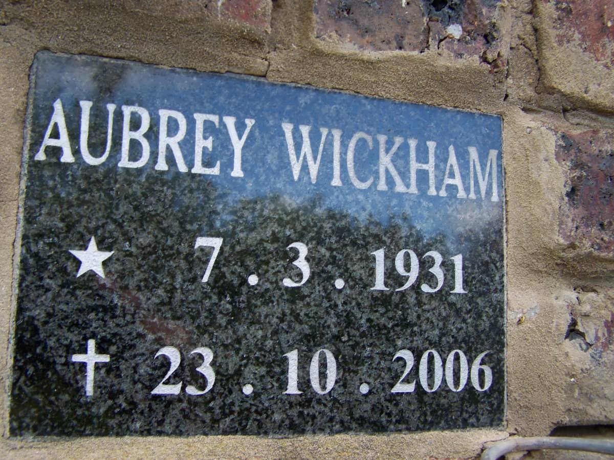 WICKHAM Aubrey 1931-2006