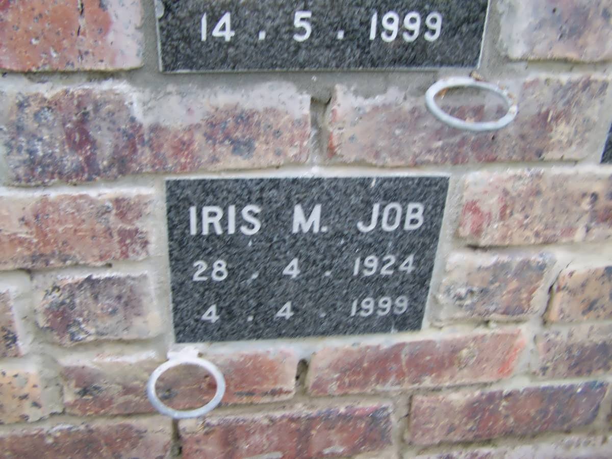 JOB Iris M. 1924-1999