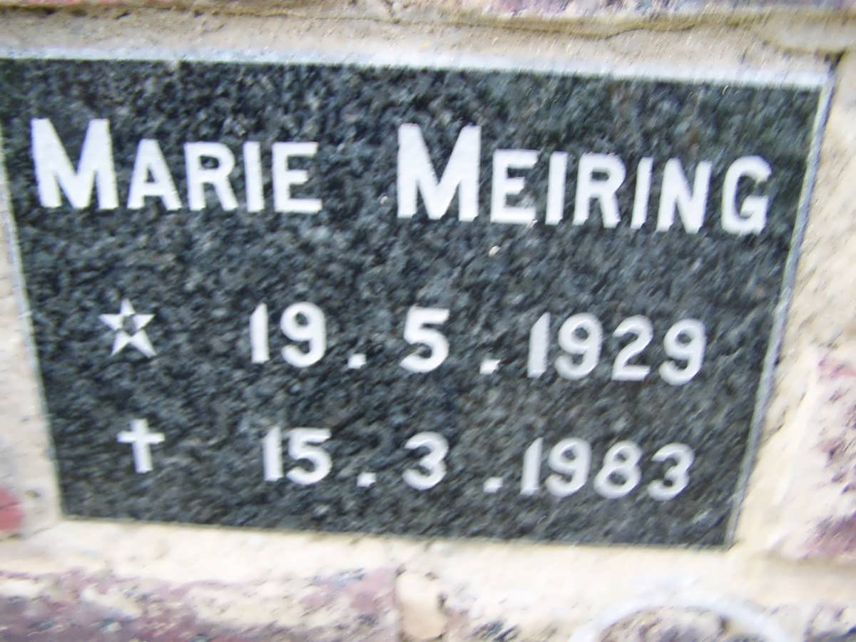 MEIRING Marie 1929-1983