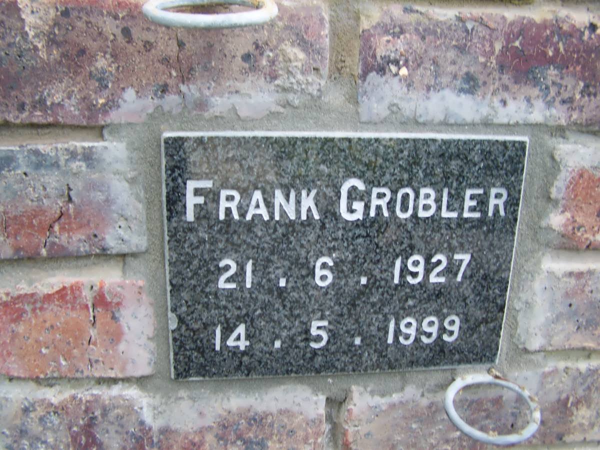 GROBLER Frank 1927-1999