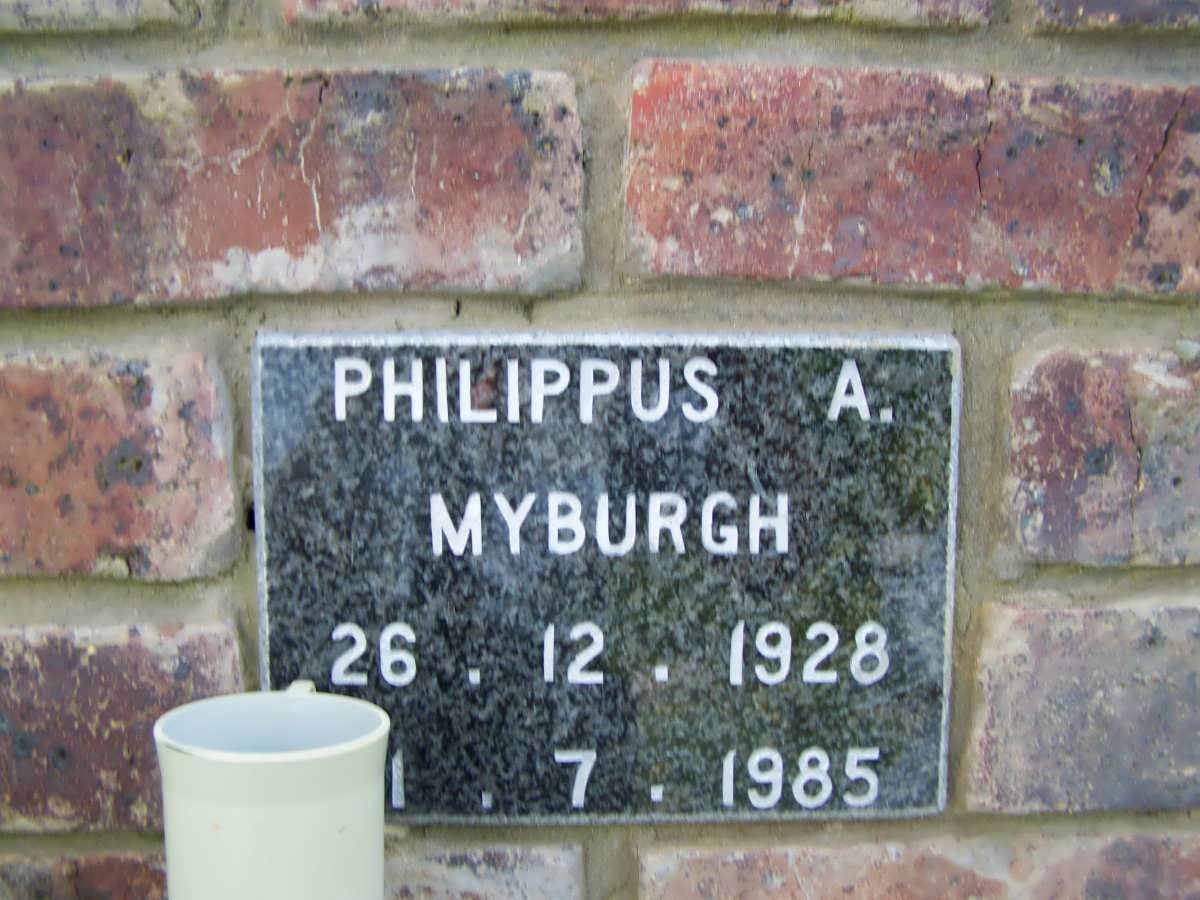 MYBURGH Philippus A. 1928-1985