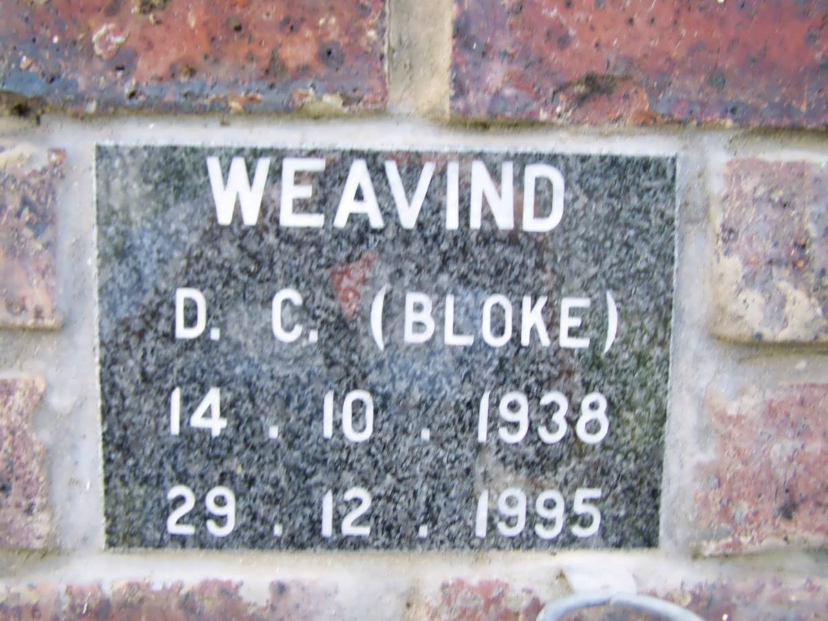 WEAVIND D.C. 1938-1995