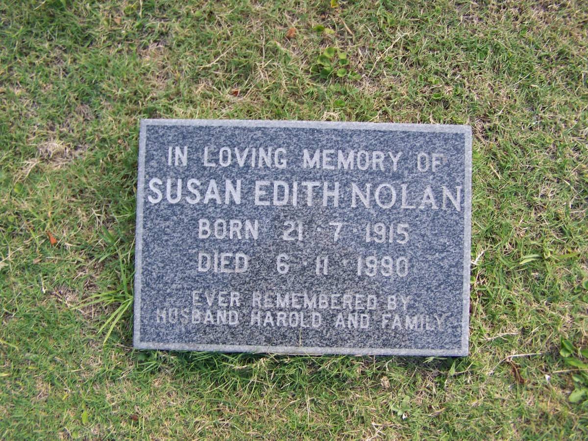 NOLAN Susan Edith 1915-1990