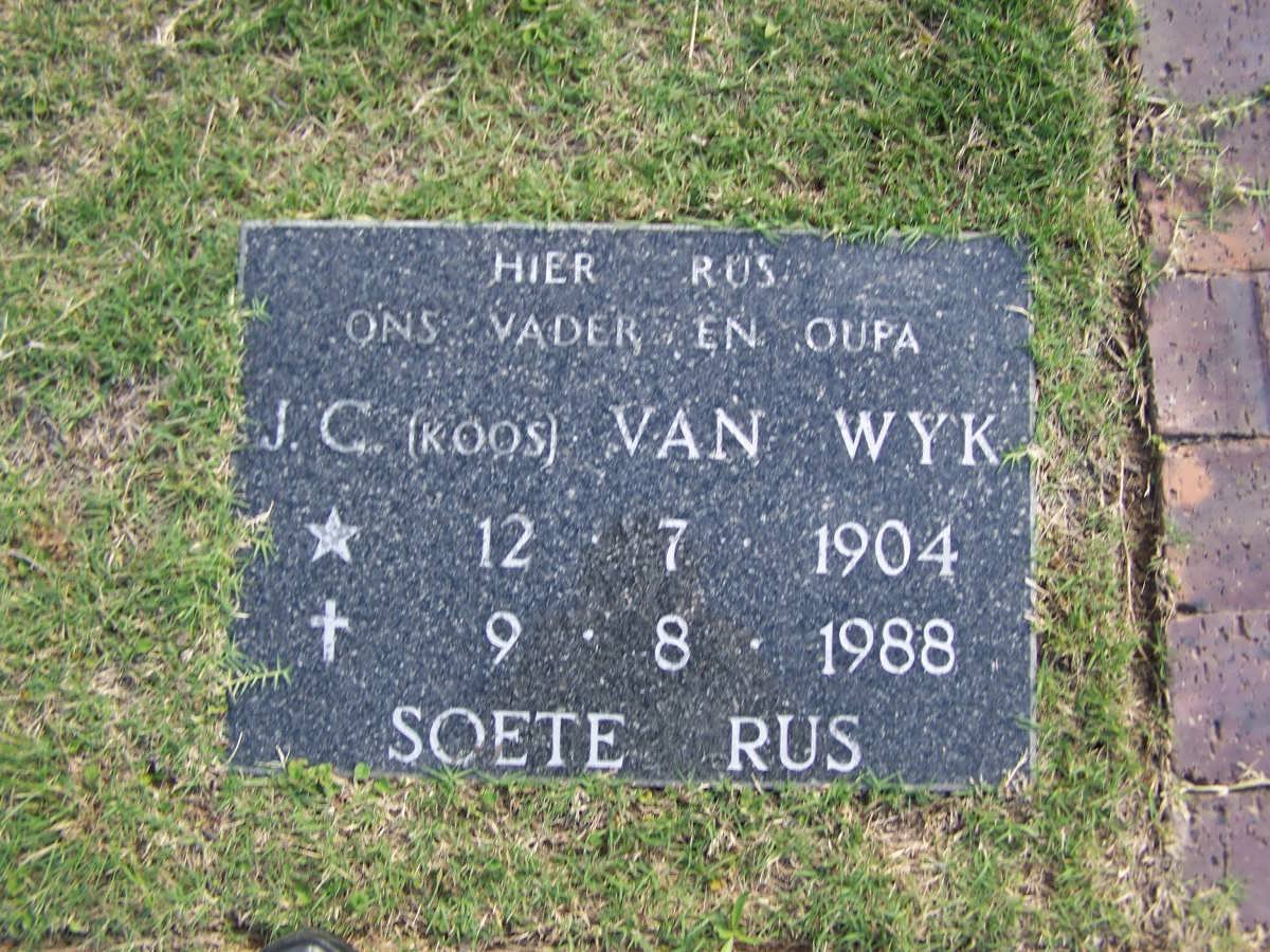 WYK J.C., van 1904-1988