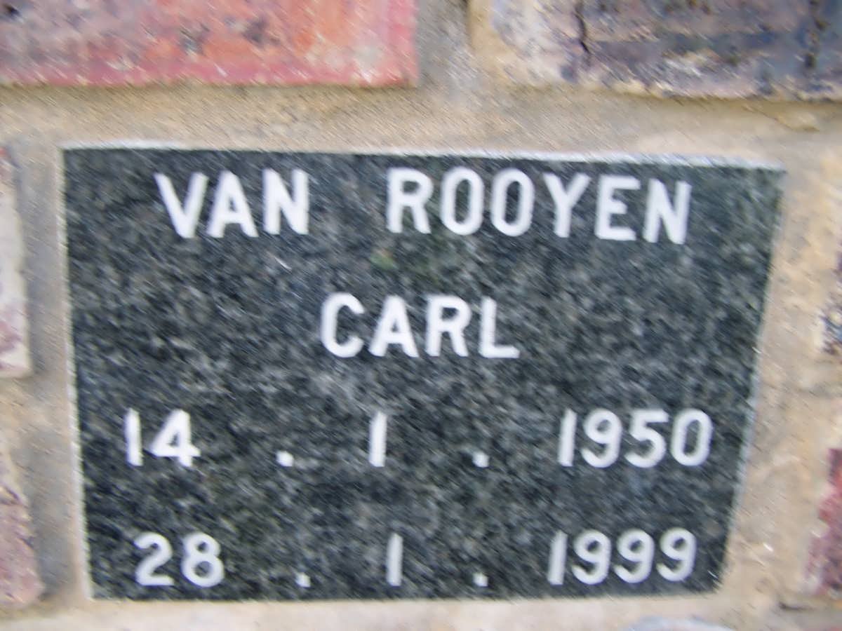 ROOYEN Carl, van 1950-1999
