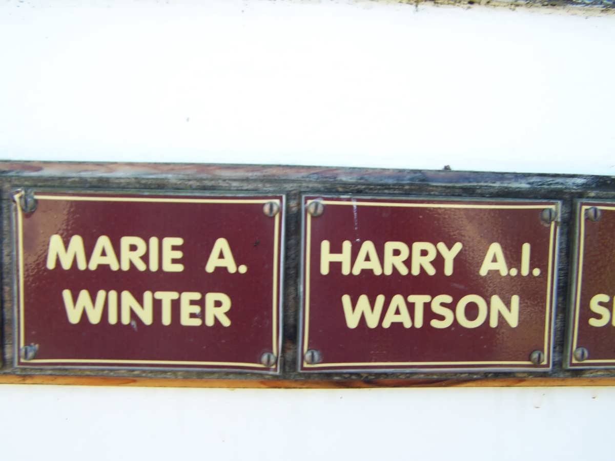 WINTER Marie A. :: WATSON Harry A.I.
