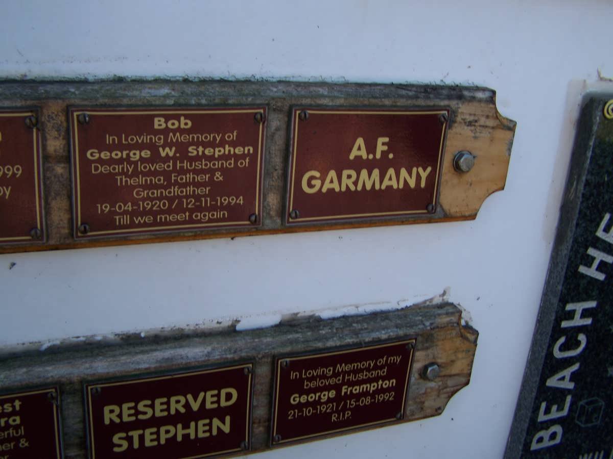 STEPHEN George W. 1920-1994 :: GARMANY A.F. :: FRAMPTON George 1921-1992
