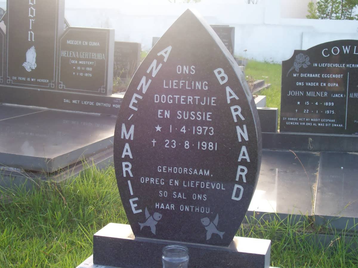 BARNARD Anne-Marie 1973-1981