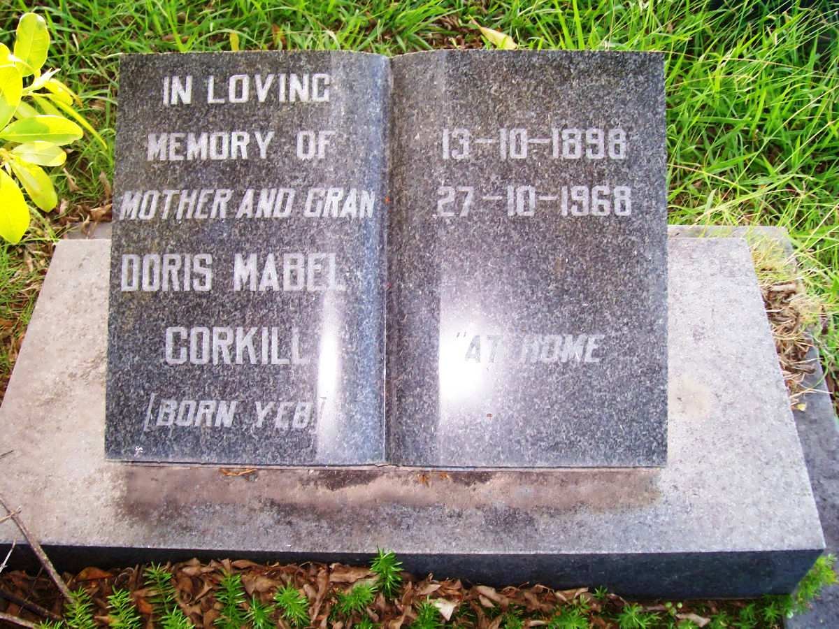CORKILL Doris Mabel nee YEB 1898-1968
