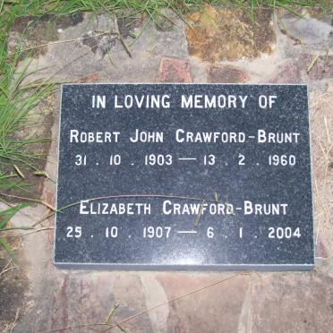 CRAWFORD-BRUNT Robert John 1903-1960 &amp; Elizabeth 1907-2004