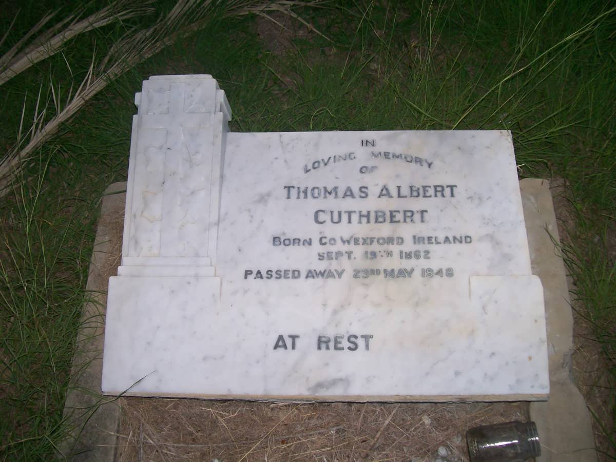 CUTHBERT Thomas Albert 1852-1948