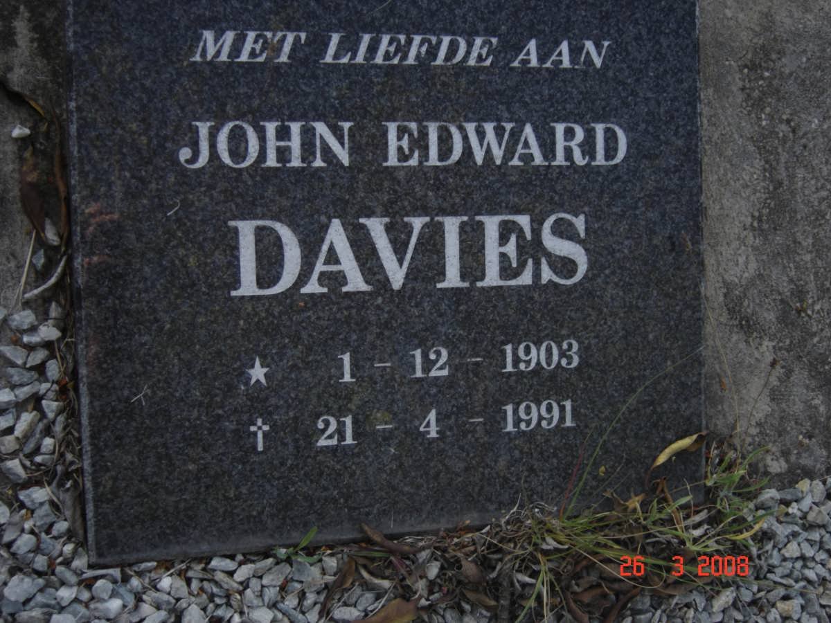 DAVIES John Edward 1903-1991
