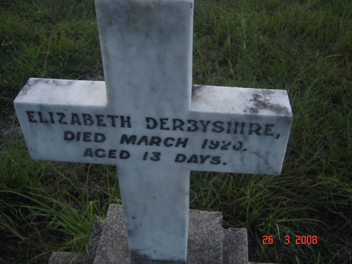 DERBYSHIRE Elizabeth 1920-1920