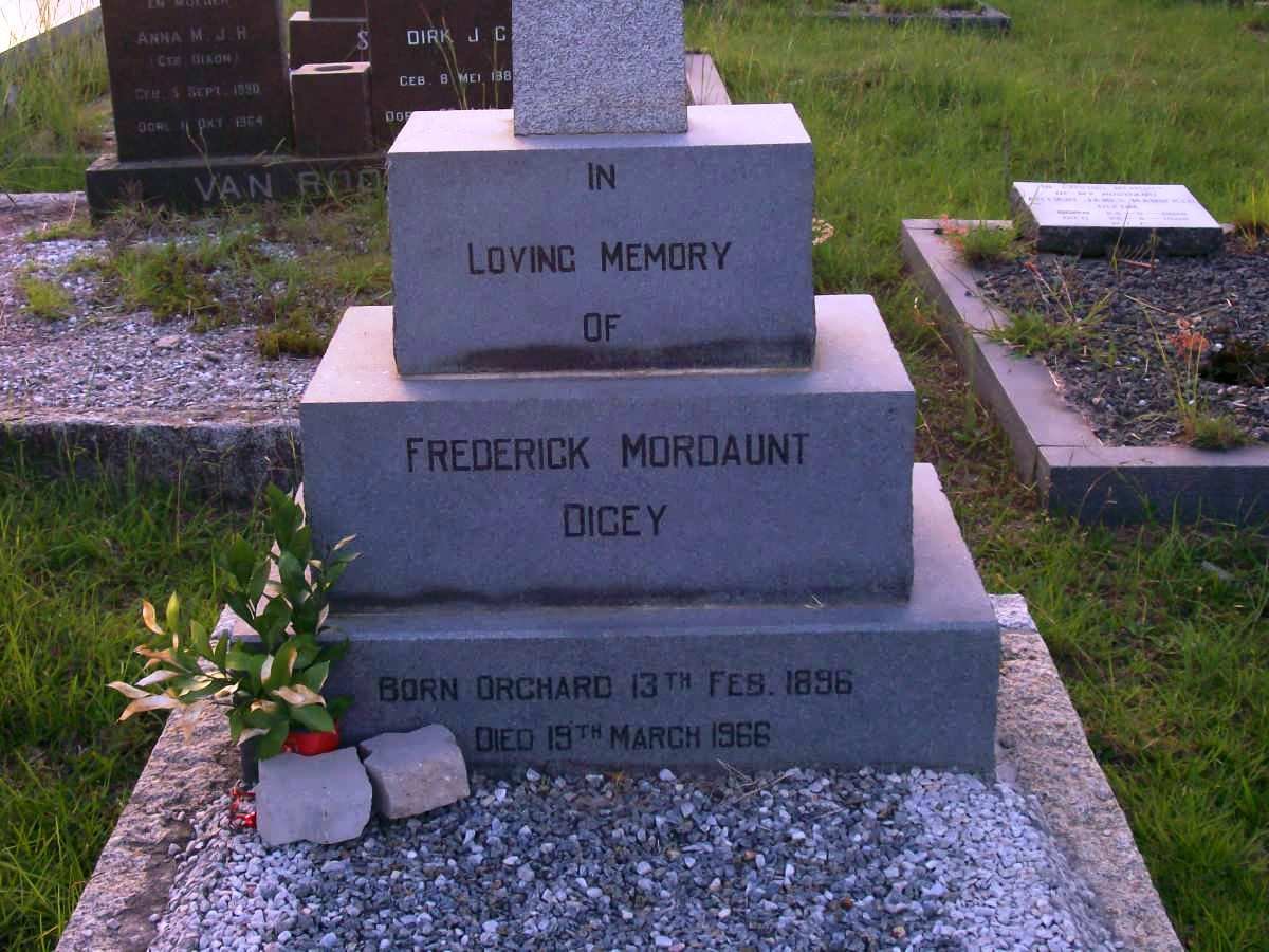 DICEY Frederick Mordaunt 1896-1966