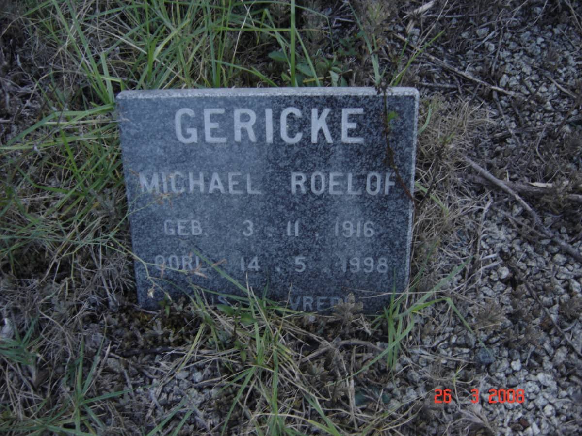 GERICKE Michael Roelof 1916-1998