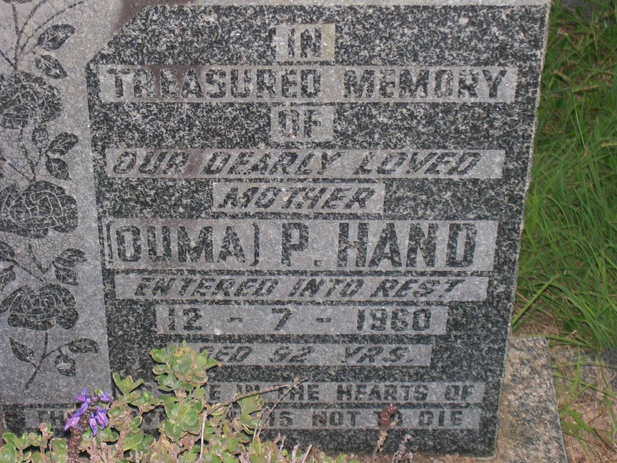 HAND P. -1960