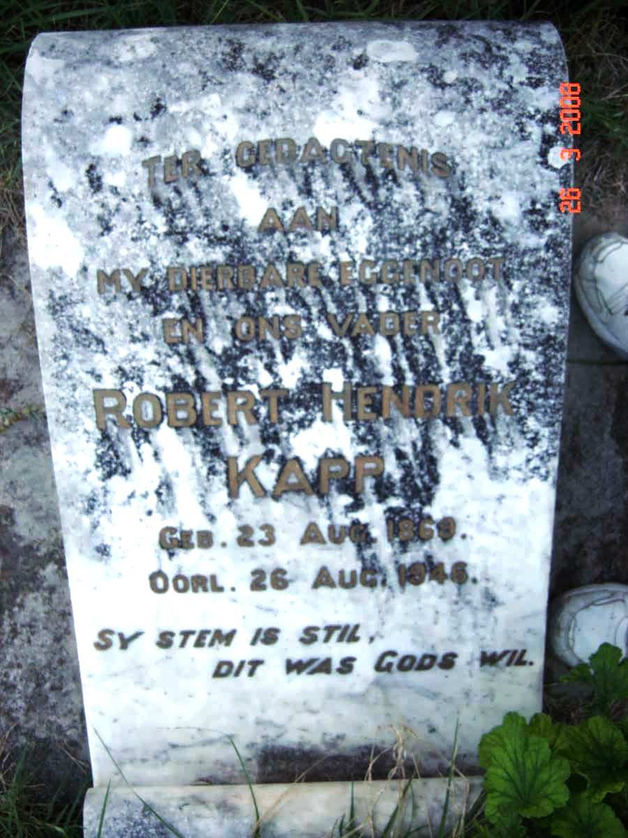 KAPP Robert Hendrik 1869-1946
