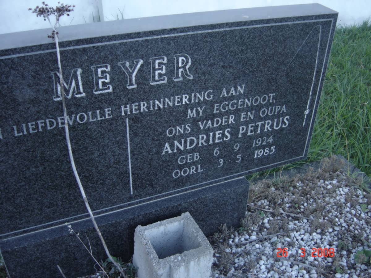 MEYER Andries Petrus 1924-1985