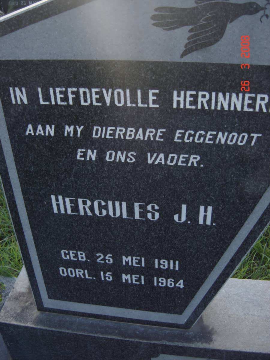 MULLER Hercules J.H. 1911-1964