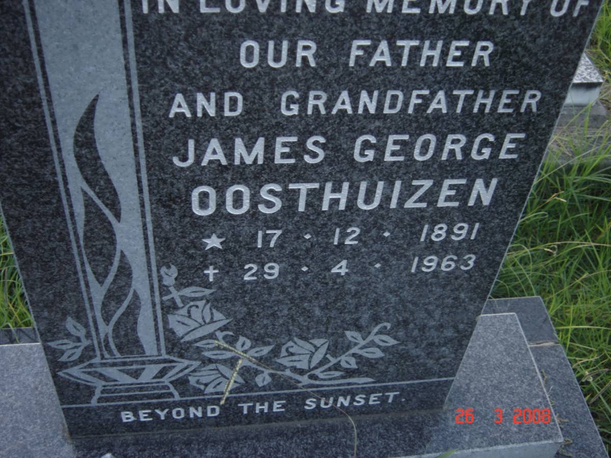 OOSTHUIZEN James George 1891-1963