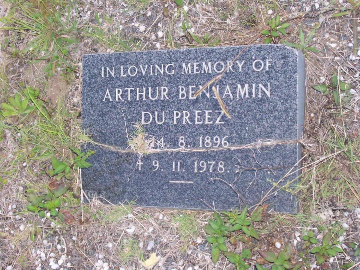 PREEZ Arthur Benjamin, du 1896-1978