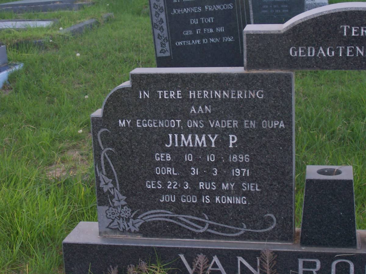 ROOYEN Jimmy P., van 1896-1971