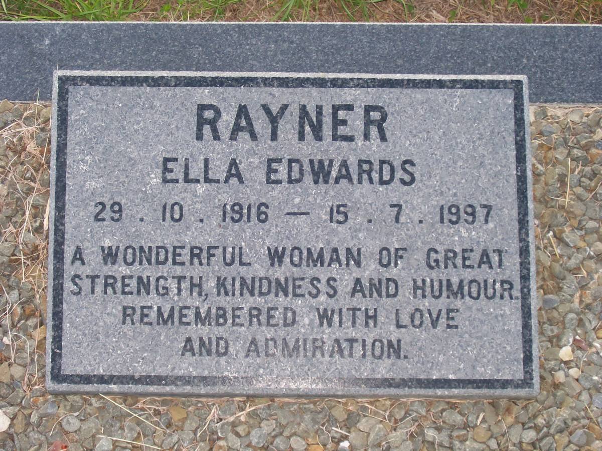 RAYNER Ella Edwards 1916-1997