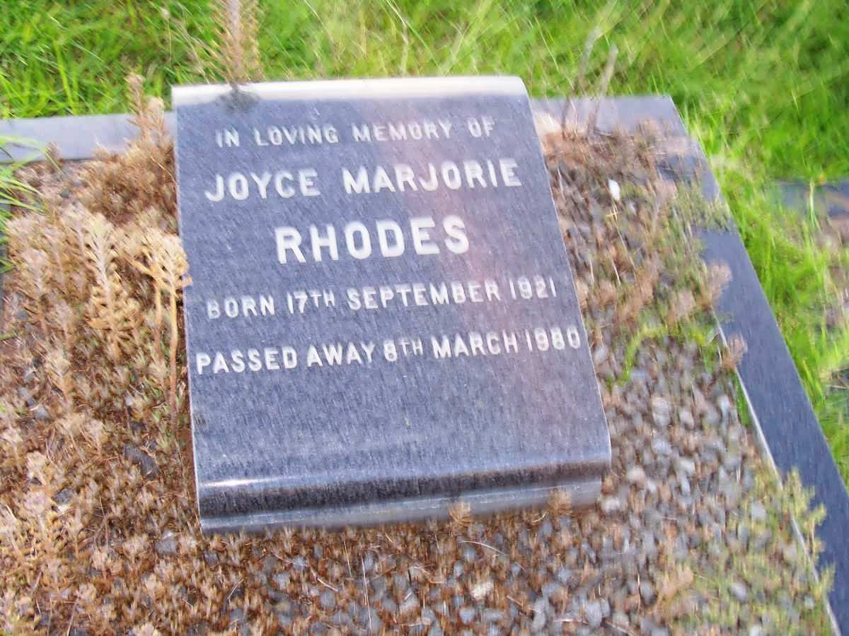RHODES Joyce Marjorie 1921-1980