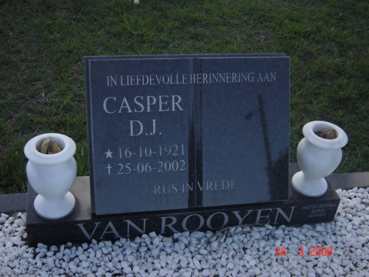 ROOYEN  Casper D.J., van 1921-2002