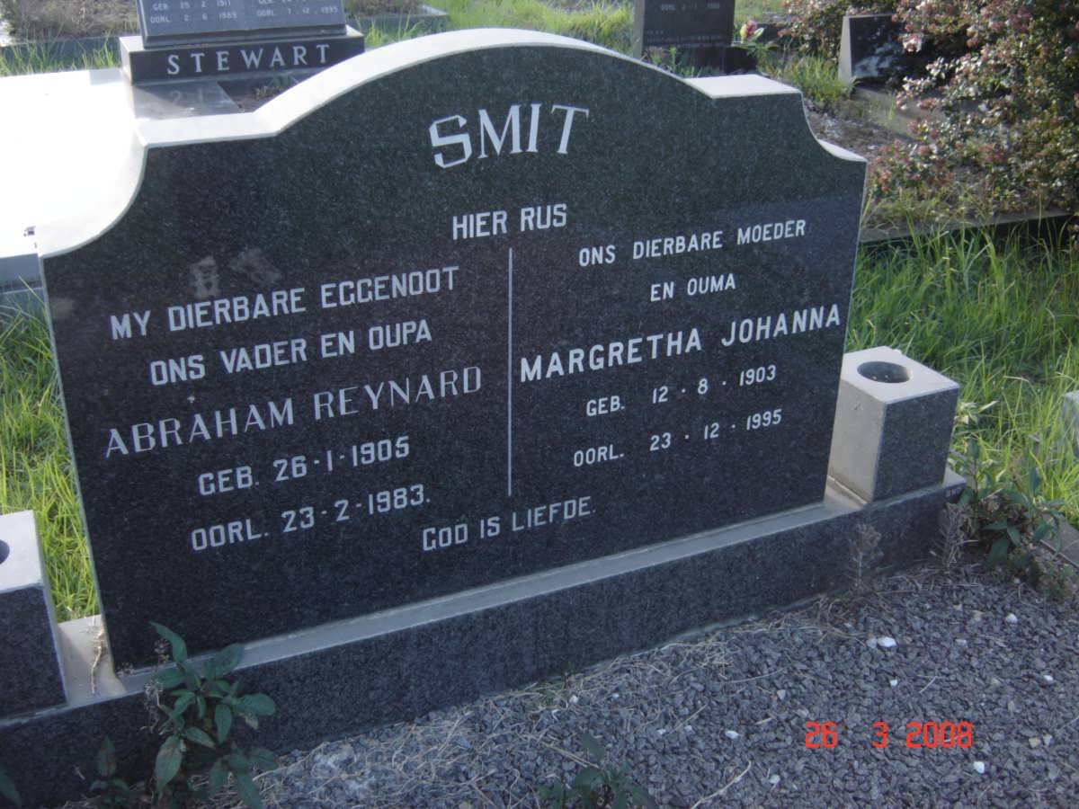 SMIT Abraham Reynard 1905-1983 &amp; Margretha Johanna 1903-1995