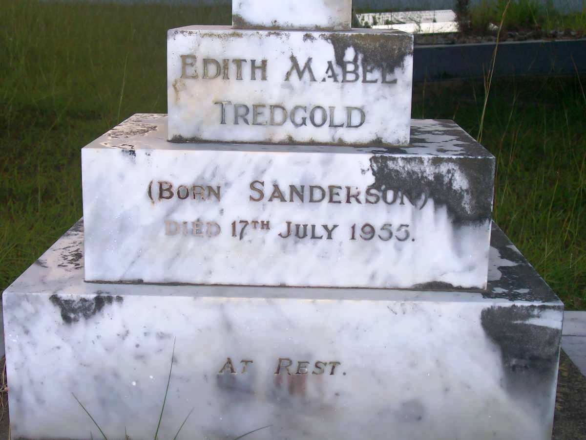 TREDGOLD Edith Mabel nee SANDERSON -1955