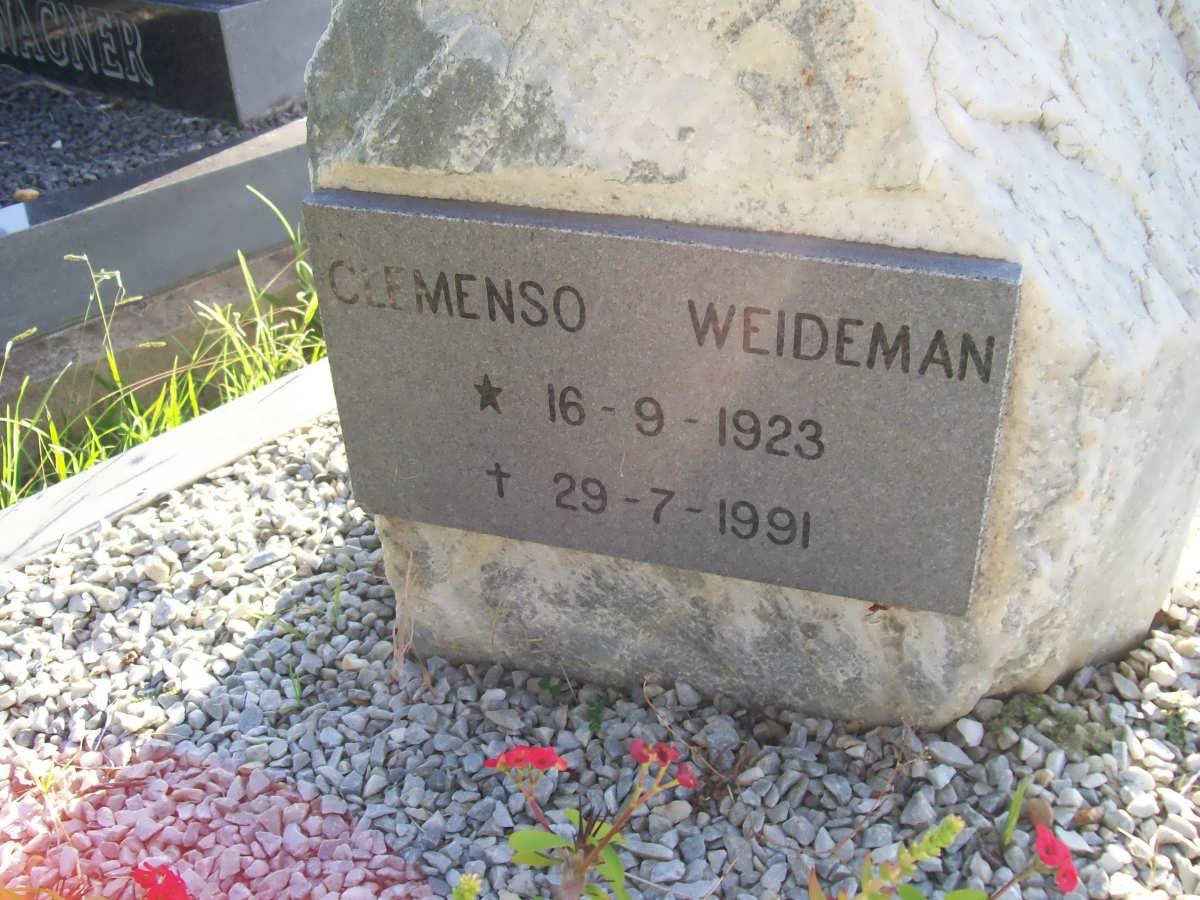 WEIDEMAN Clemenso 1923-1991