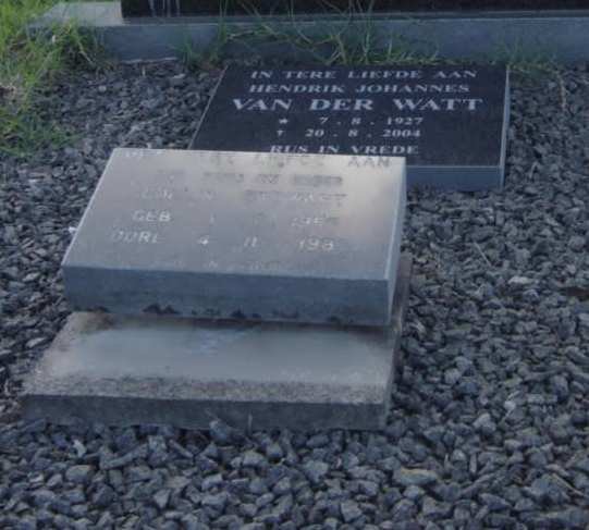 WATT Hendrik Johannes, van der 1927-2004