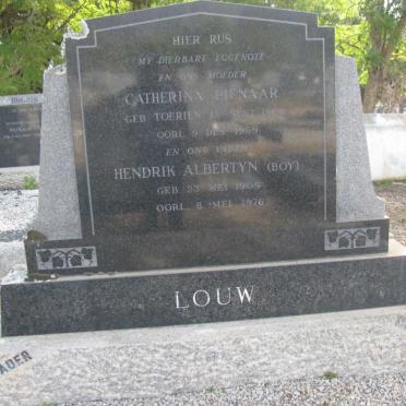 LOUW Hendrik Albertyn 1905-1976 &amp; Catherina Pienaar TOERIEN 19??-1969