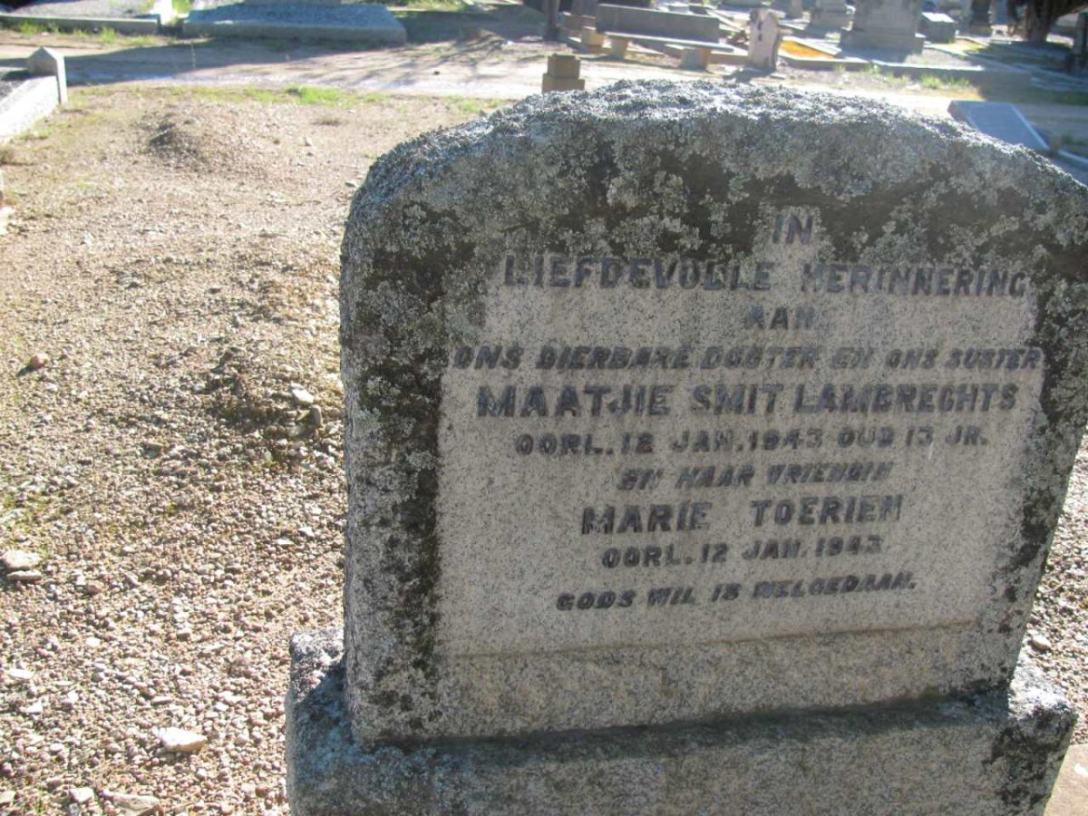 LAMBRECHTS Maatjie Smit -1943 :: TOERIEN Marie -1943