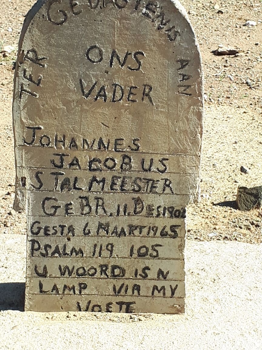 STALMEESTER Johannes Jacobus 1902-1965