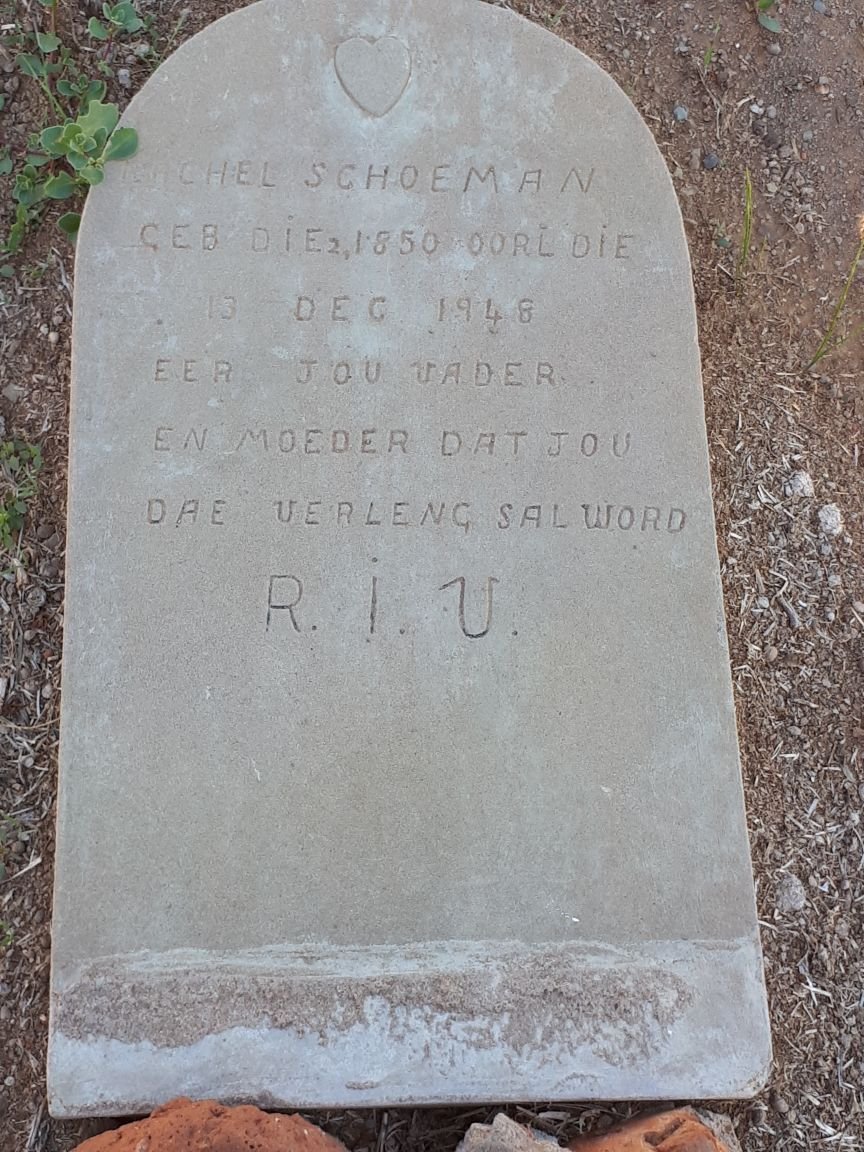 SCHOEMAN Rachel 1850-1948
