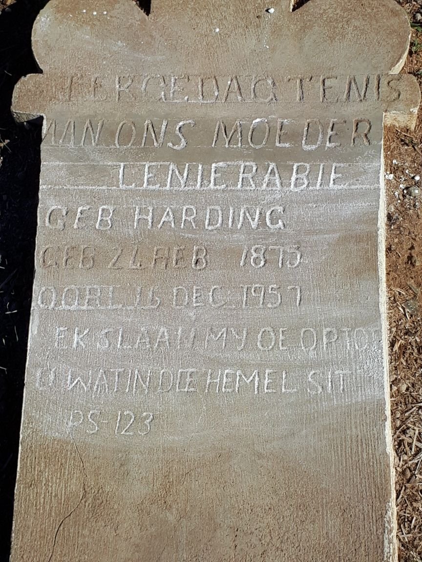 RABIE Lenie nee HARDING 1875-1957
