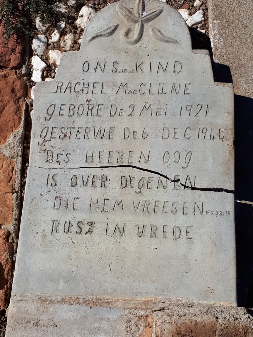 MACCLUNE Rachel 1921-1944