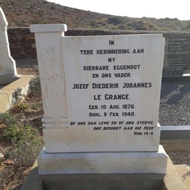 GRANGE Jozef Diederik Johannes, le 1876-1940