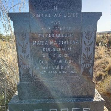 ROES Maria Magdalena, le nee NIEHAUS 1901-1967
