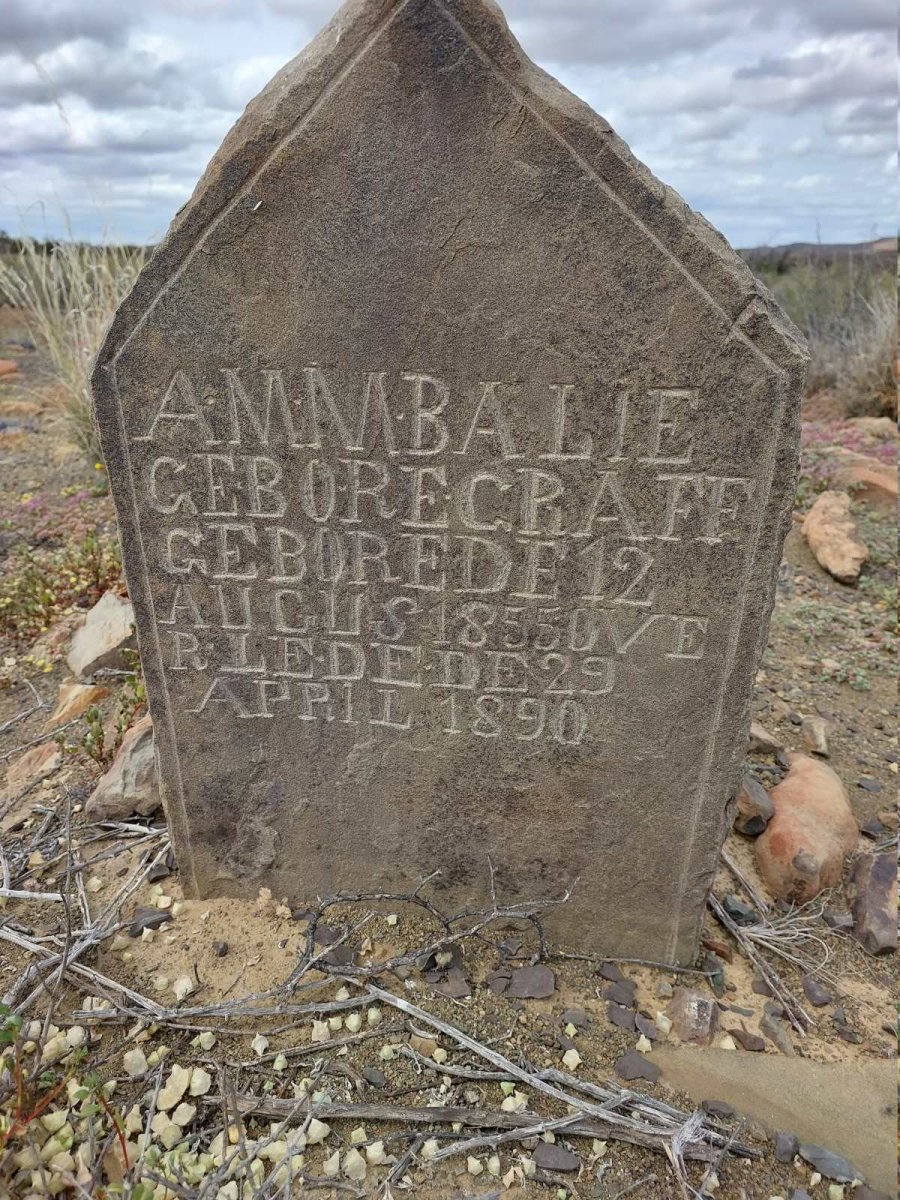 BALIE A.M.M. nee GRAFF 1855-1890